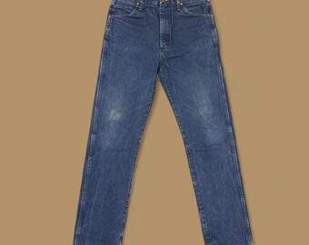 Vintage Wrangler USA Straight Leg Jeans Dark Blue W35 L36