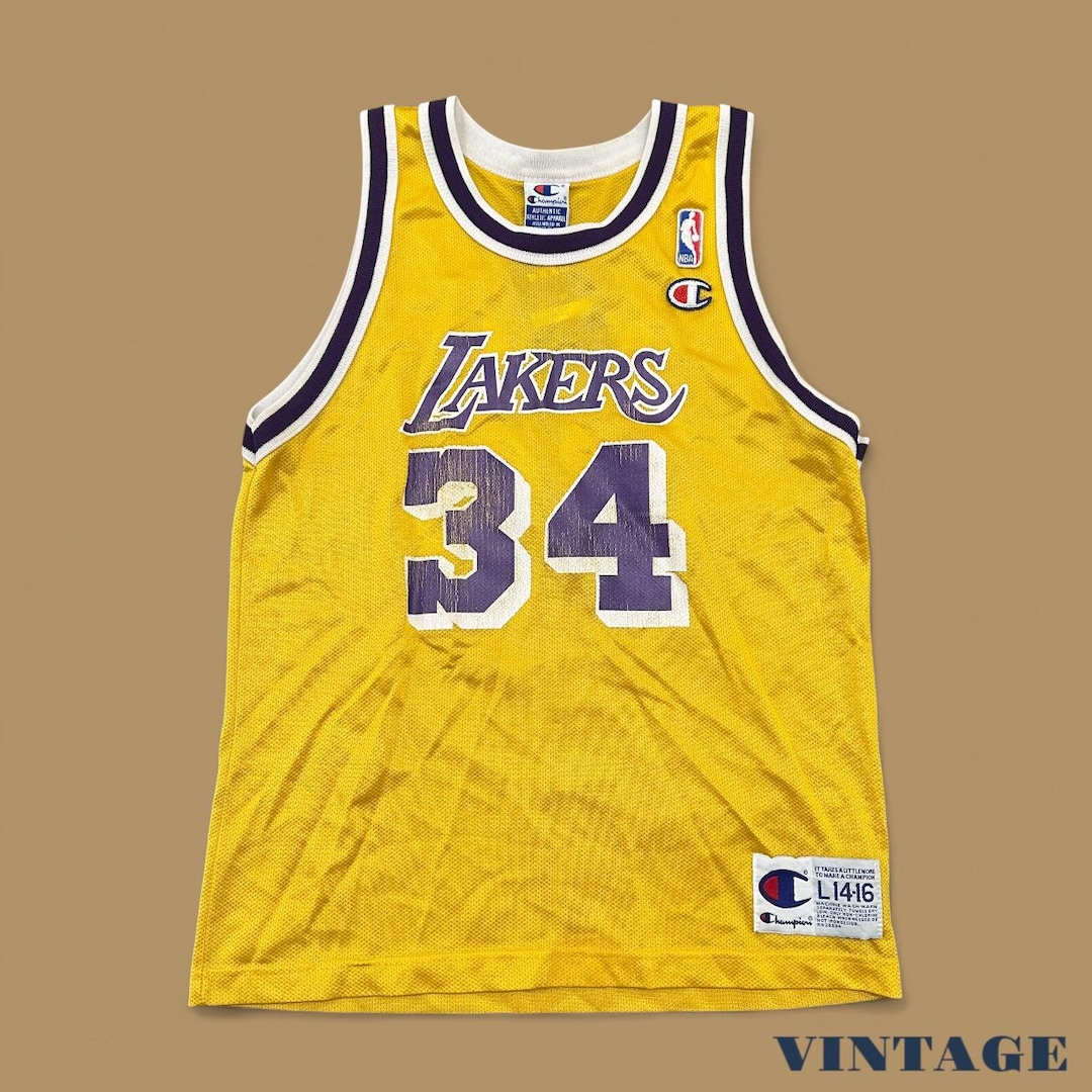 Vintage Champion NBA Los Angeles Lakers O'neal Basketball