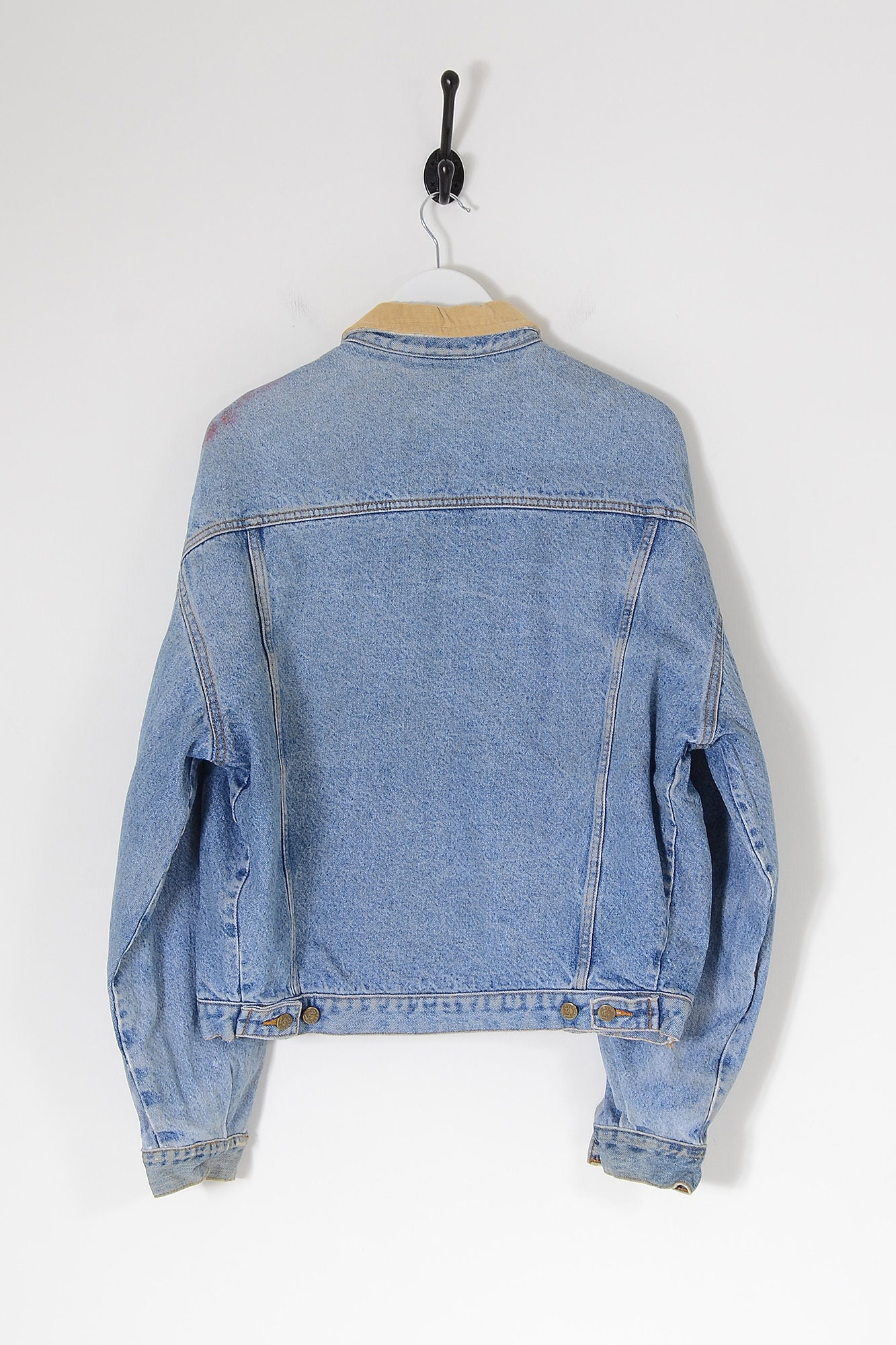 Vintage LEE Lined Denim Jacket Mid Blue 
