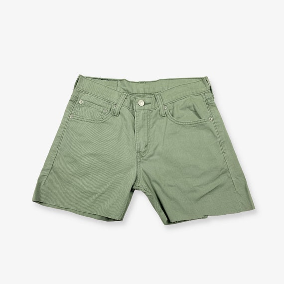 Vintage LEVI'S 511 Cut off Denim Shorts Olive Green W29 - Etsy