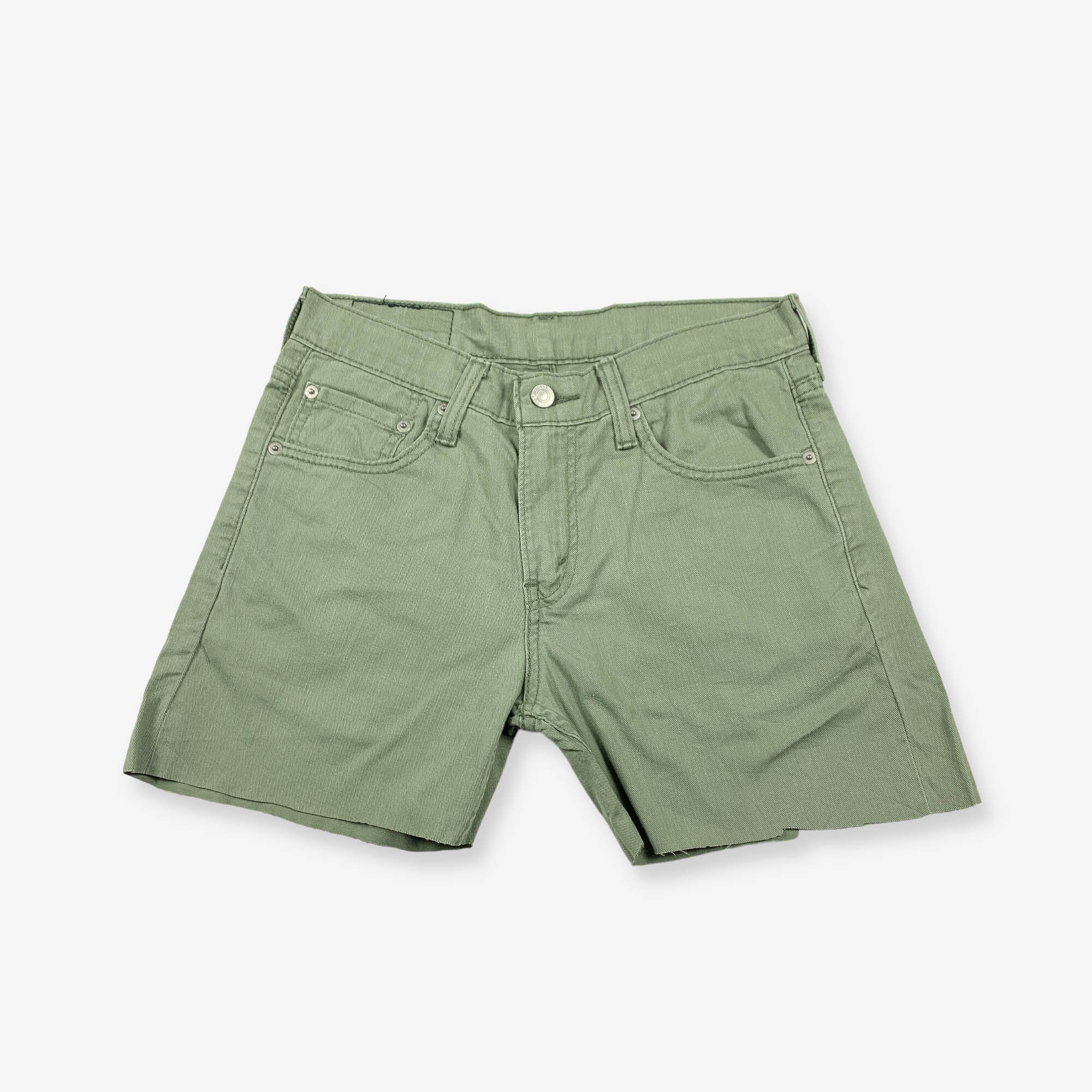 Vintage LEVI'S 511 Cut off Denim Shorts Olive Green W29 - Etsy Ireland