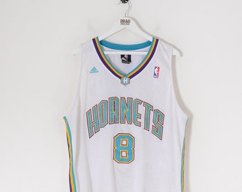 Vintage ADIDAS NBA Charlotte Hornets Jackson Basketball Sport Jersey Weiß Groß Vintage ADIDAS NBA Charlotte Hornets Jackson Basketball Sport Jersey Weiß Groß
