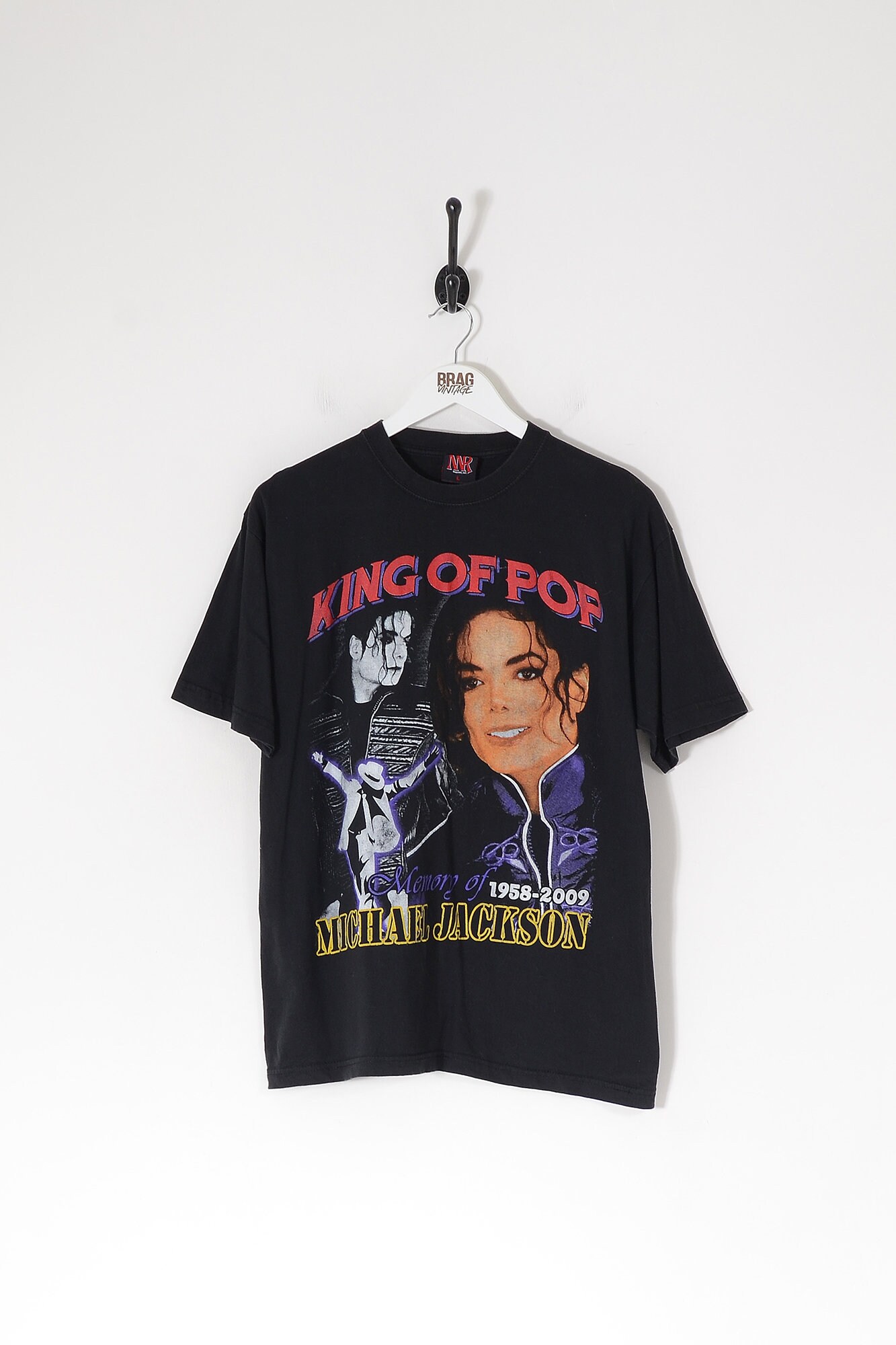 rutine Afskedigelse sandsynlighed Vintage Michael Jackson Memorial T-shirt Black Large - Etsy