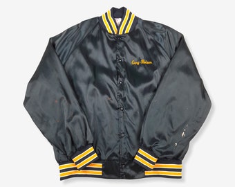 wmns hooligans satin bomber jacket