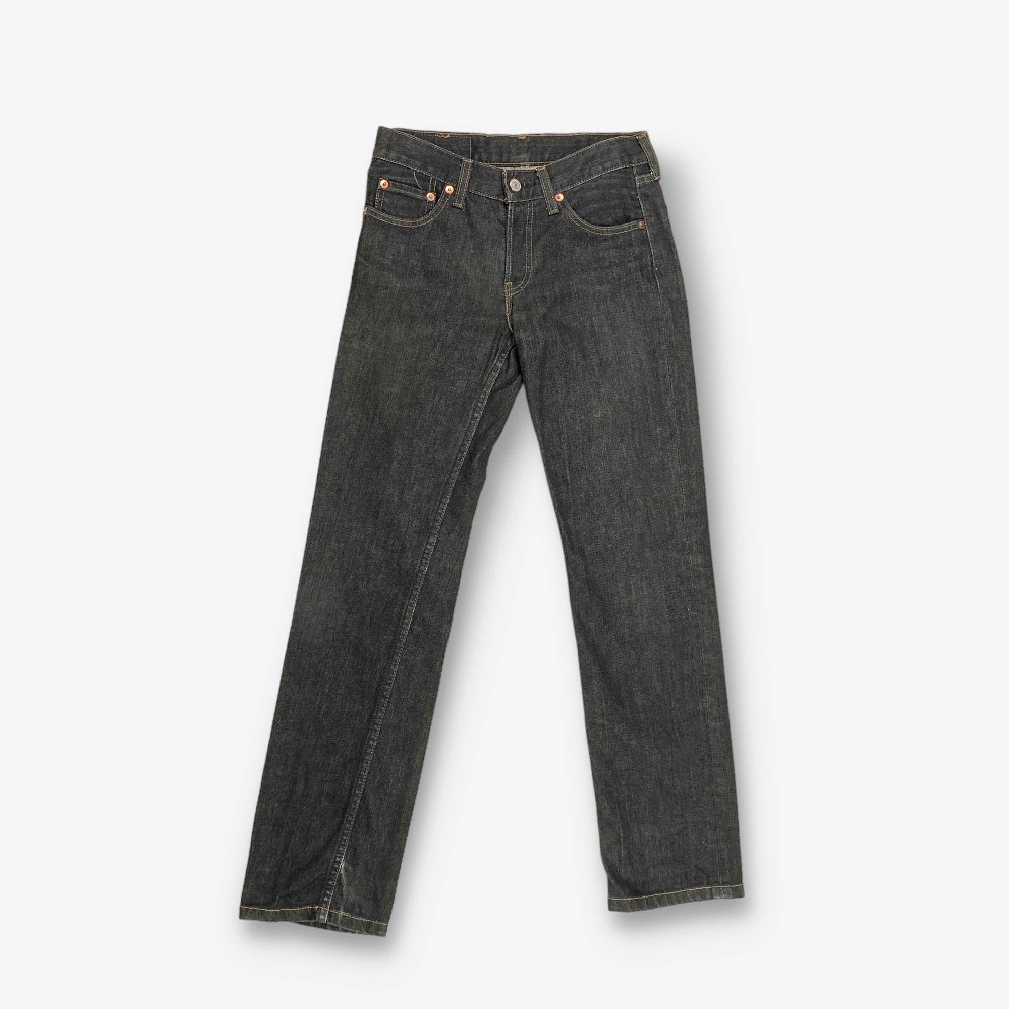 Vintage Levi s 522 Pierna Recta Boyfriend Jeans Carbon W28 L34