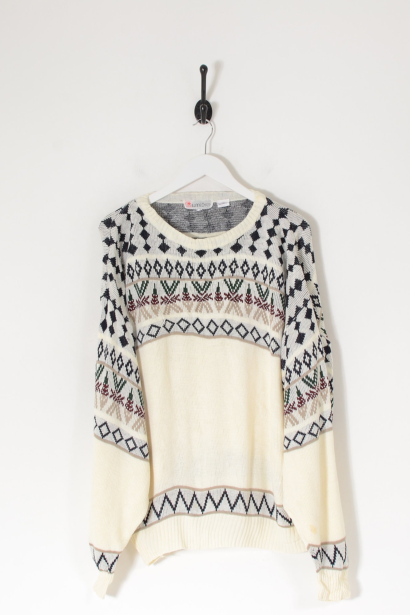 oversized patterned jumper