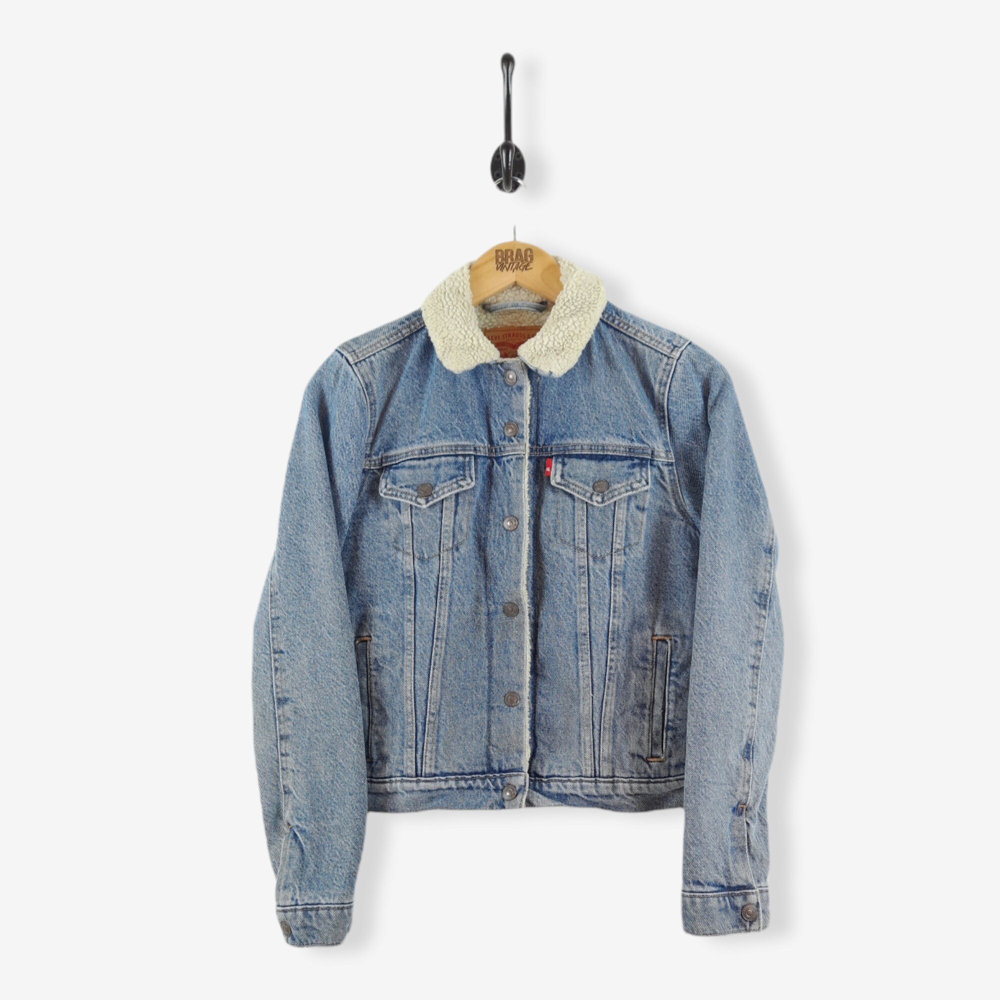 Vintage LEVI'S Sherpa Denim Jacket Mid 