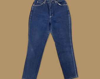 Vintage 90s Lee Straight Leg Boyfriend Jeans Dark Blue W32 L30