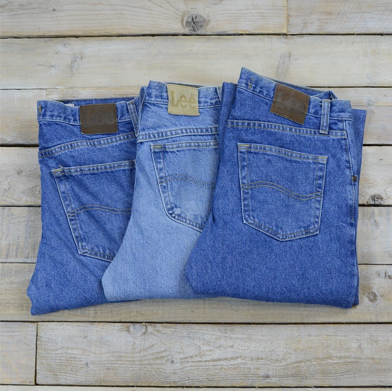 Vintage LEE Regular Fit Jeans Mid Blue Various Sizes - Etsy