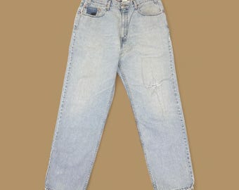 Jean Levi's 550 Made In USA - Taille W38 L34 - Coupe Relaxed Mom Tapered - Occasion Très Bon État