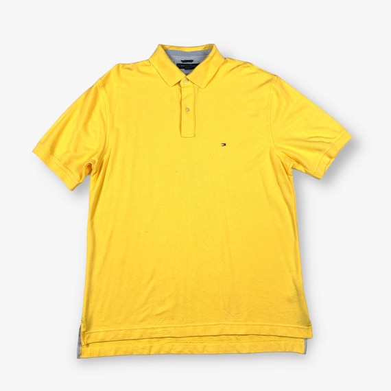 TOMMY HILFIGER Shirt Yellow Large Etsy