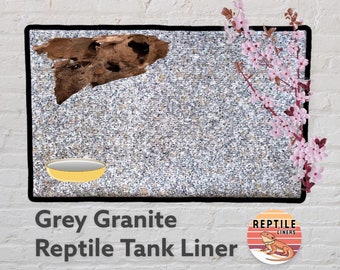 Grey Granite Reptile Tank Liner