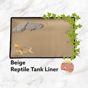 Beige Reptile Tank Liner