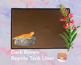 Dark Brown Reptile Tank Liner