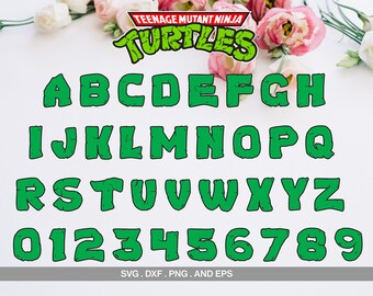 Teenage mutant ninja turtles font, Ninja turtles svg, Ninja turtles font svg, TMNT font svg, TMNT svg, Disney svg, Disney svg file, Svg file