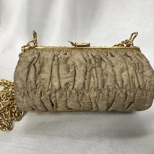 Gorgeous vintage handbag from the 20s, vintage gold handbag