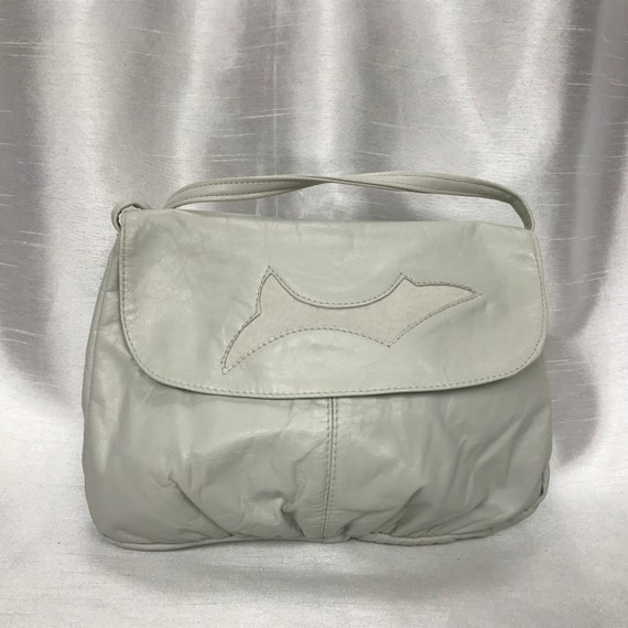 pale grey handbag