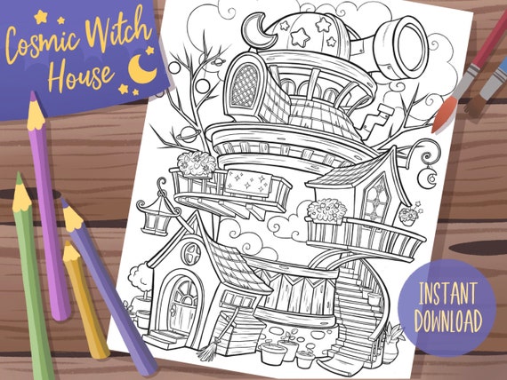 house coloring pages printable