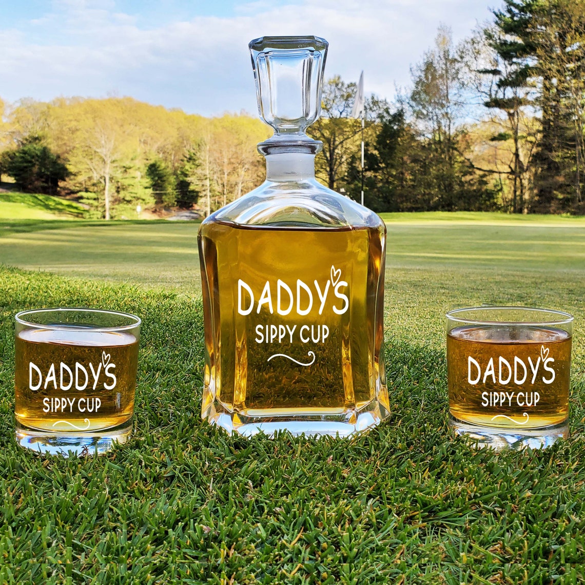Funny Decanter Whiskey Set Daddy's Sippy Cup Father's Etsy