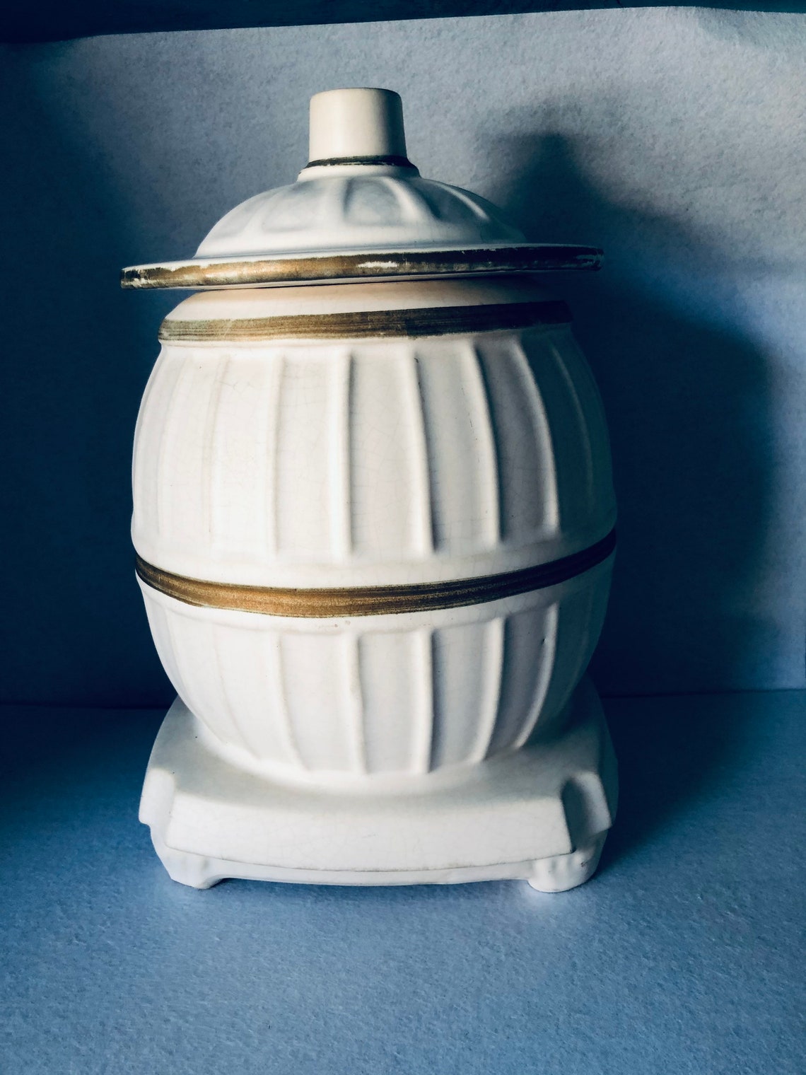 Cookie Jar Vintage Mccoy Pottery Pot Belly Stove Cookie Jar Etsy