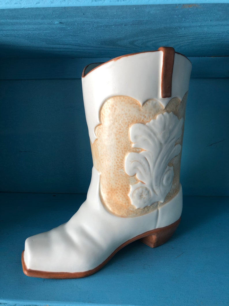 Cookie Jar Treasure Craft Cowboy Boot Vintage Cookie Jar Etsy