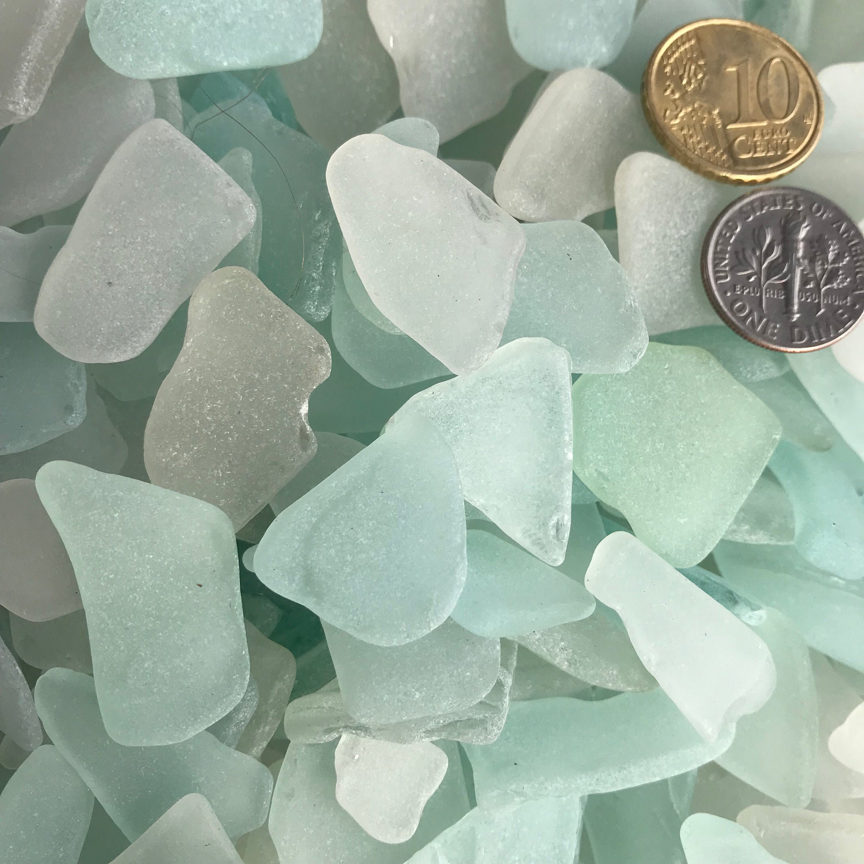 Bulk Meer Glas weiß & Aqua Seafoam echte Strand Glas 50-200 | Etsy