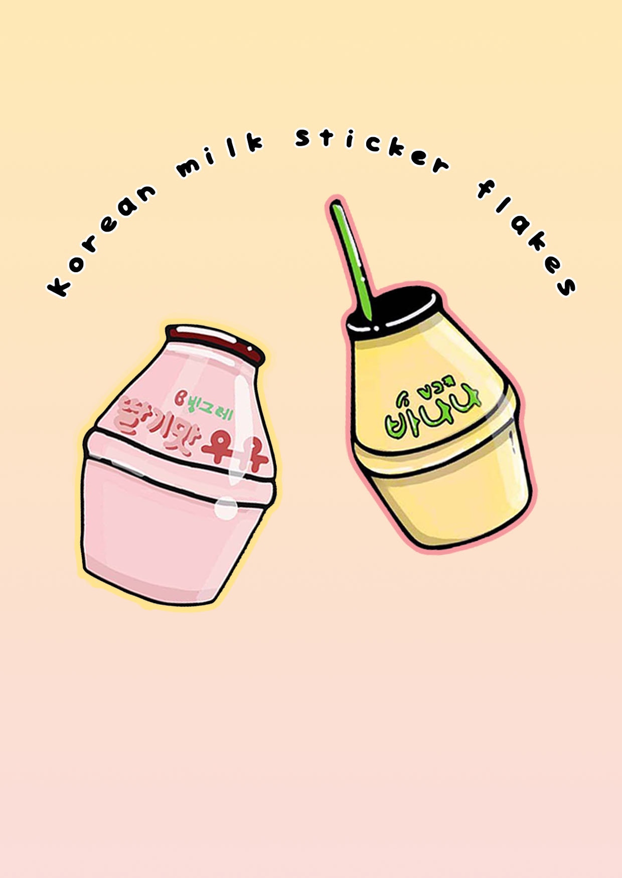 Korean Milk 4x Die Cut Stickers Journal planner | Etsy