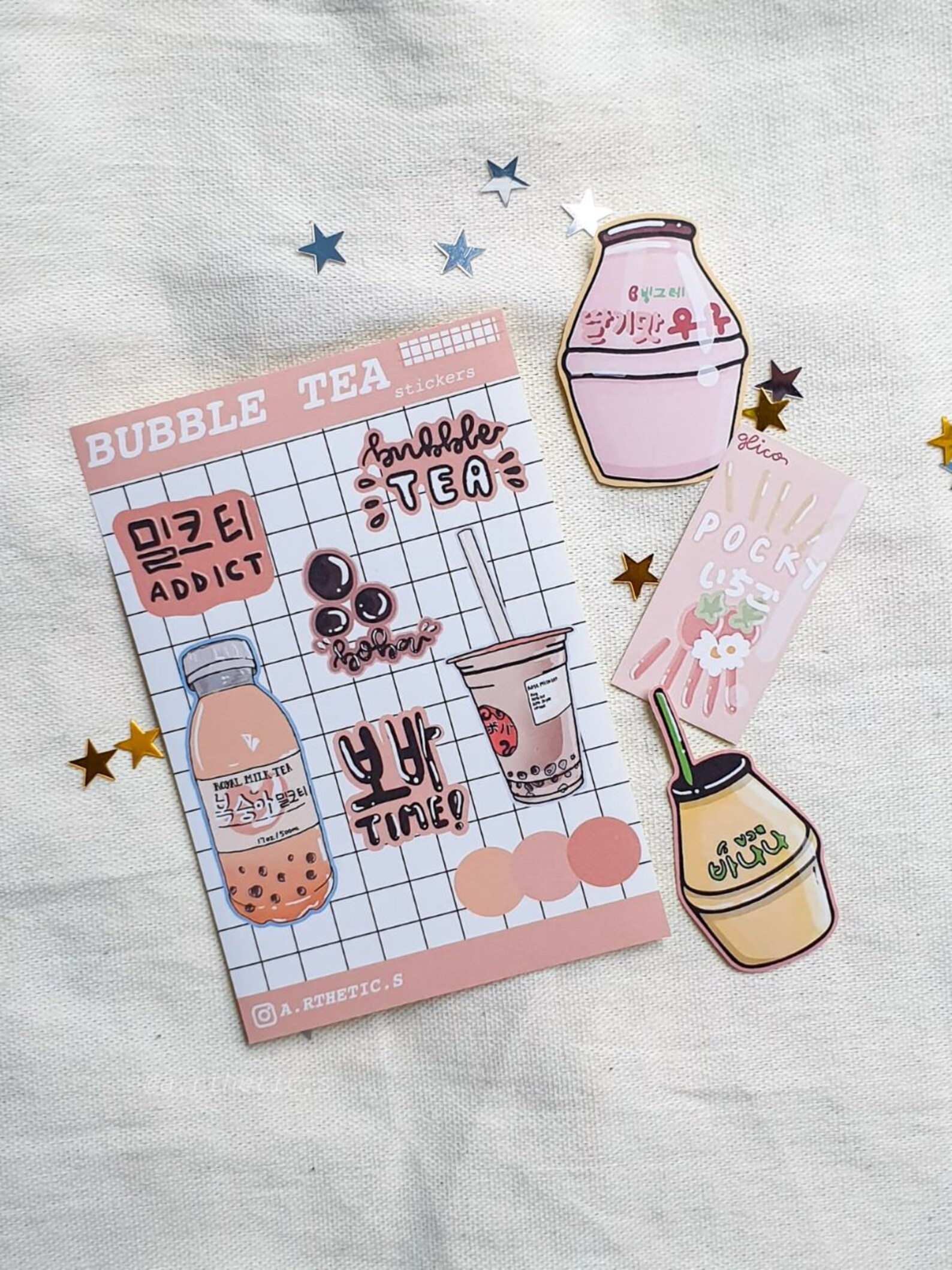 Aesthetic Sticker Bundles Etsy