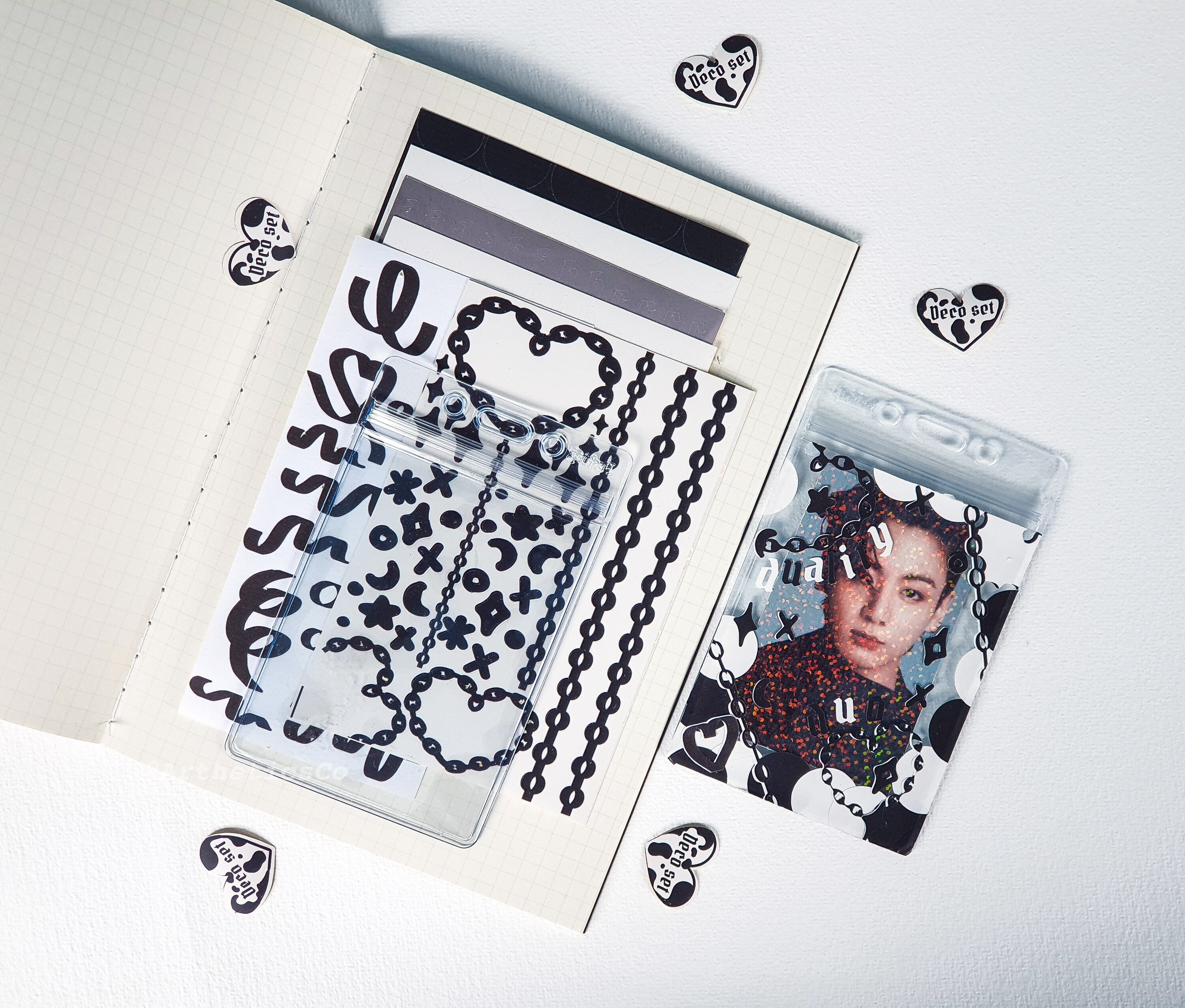 Polco / Toploader Deco Set Sticker 6 Sheets Deco Letter Etsy