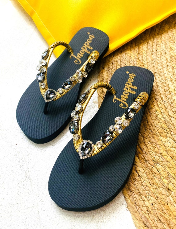Sparkly flip flops for wedding cheap
