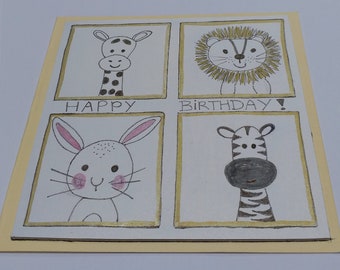 Card: Little Birthday Friends.