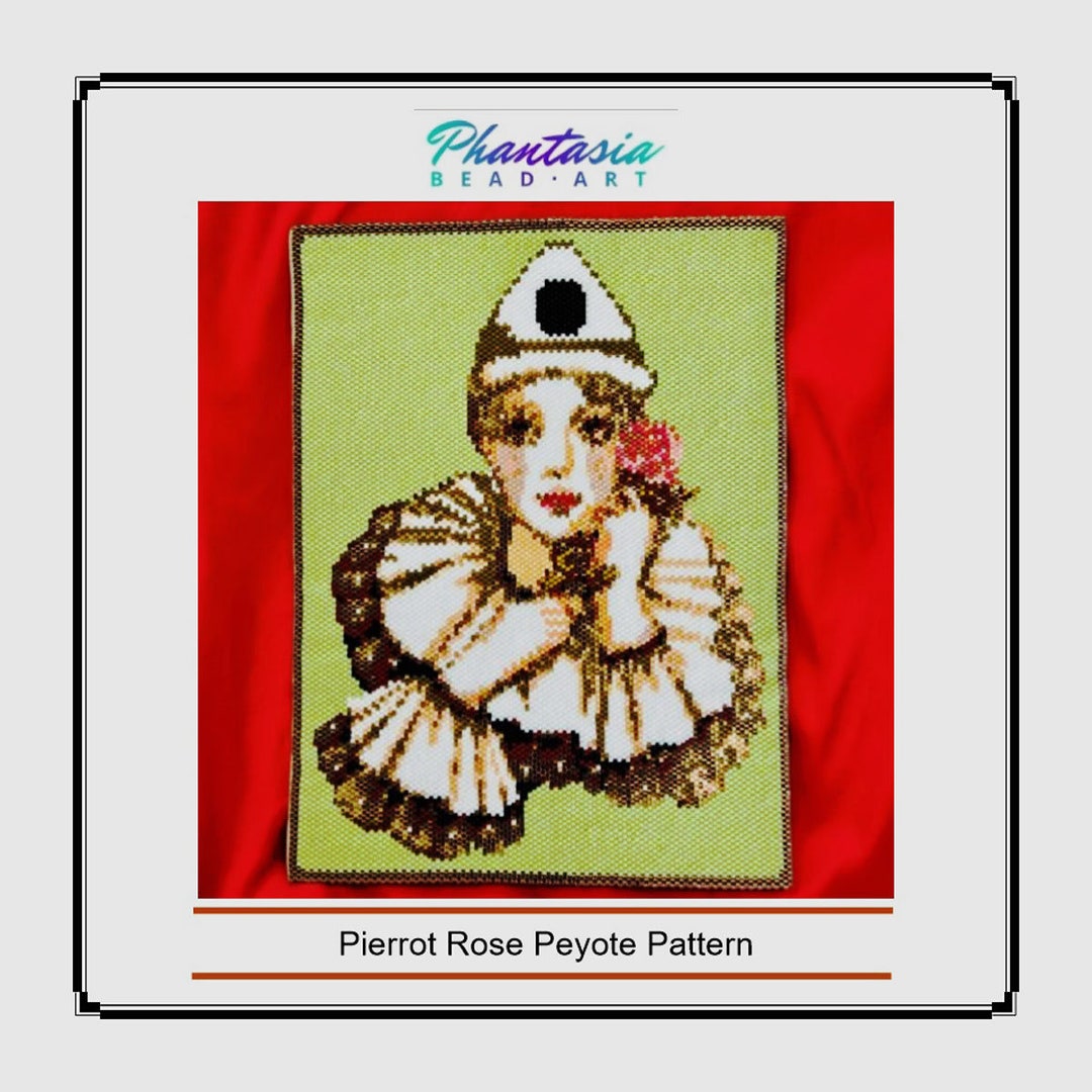 Pierrot Rose Peyote Pattern - Etsy