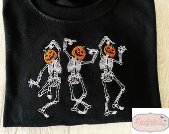 Dancing Skeleton Halloween Adults, Kids Sweatshirt, Pumpkin Head Skeleton Jumper, Fancy Dress Party Top, Adults, Kids Halloween Tops Gifts
