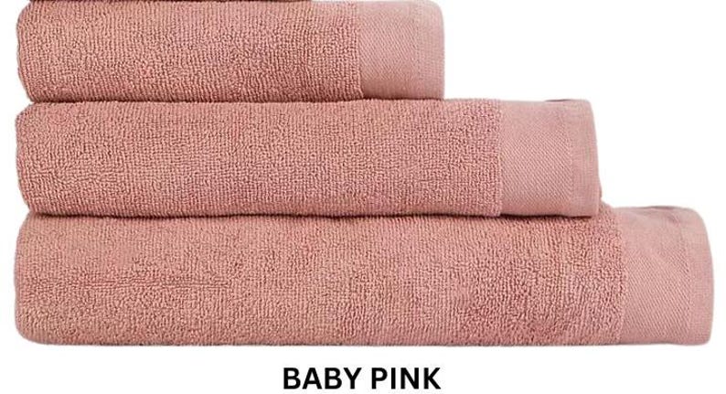 Embroidered Hot Tub Towel, Custom Name, Poolside Gift Baby Pink