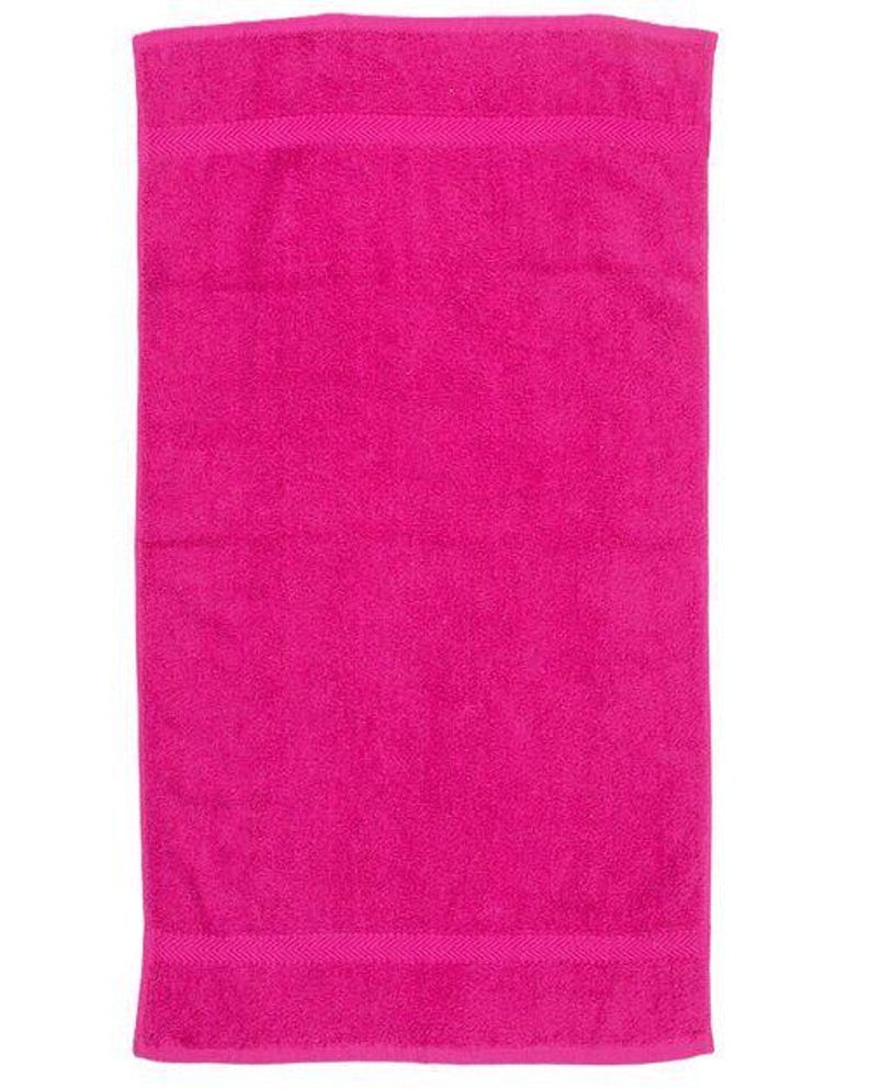 Embroidered Hot Tub Towel, Custom Name, Poolside Gift Hot Pink