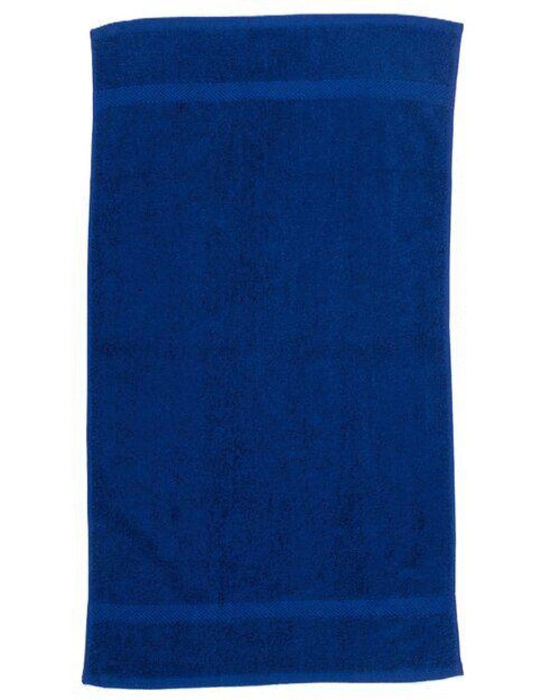 Embroidered Hot Tub Towel, Custom Name, Poolside Gift Royal Blue