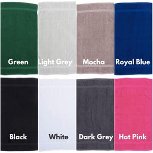Embroidered Hot Tub Towel, Custom Name, Poolside Gift image 4