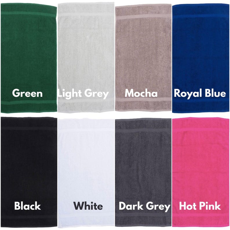 Embroidered Hot Tub Towel, Custom Name, Poolside Gift image 4