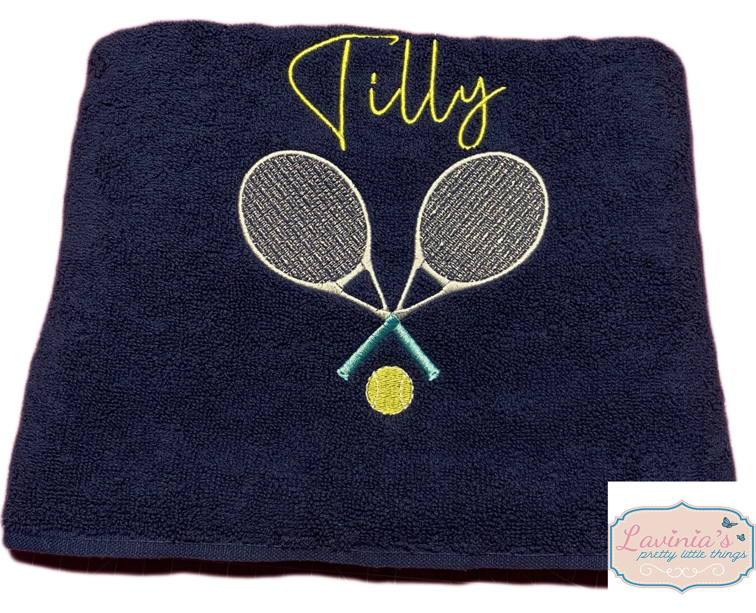 Personalised tennis top racket bag