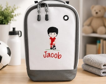 Personalised Embroidered Football Boot Bag, Sports Shoe Bag