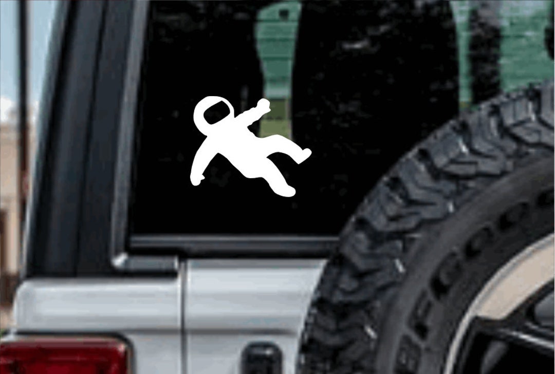 Astronaut - Space Decal, Space Astronaut, Funny Car Decal, Personalized ...