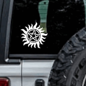 Supernatural Decal  - Vinyl Sticker, Custom Color Decal, Cute Car Decal, Gift For Her, Sticker