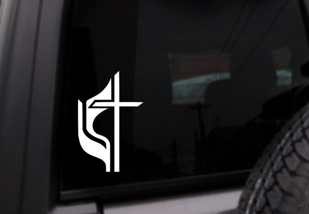 Cross Car Sticker Cross Flag Car Decal, Religious Cross Sticker, Personalized Vinyl ...