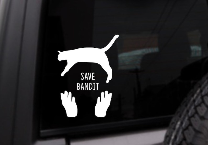 Save Bandit The Office Decal, Gifts, Michael Scott, Funny Car Decal, Personalized Vinyl Sticker, Custom Color Decal image 1