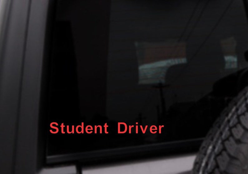Student Driver Learner's Permit Car Decal, Personalized Vinyl Sticker ...