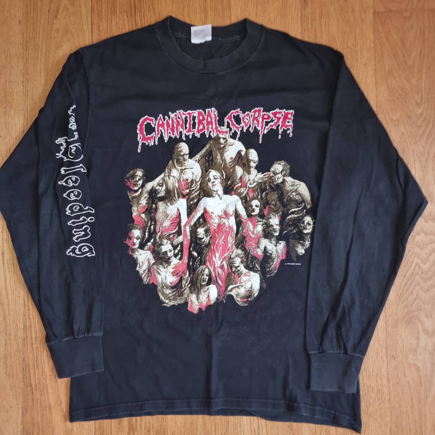 CANNIBAL CORPSE ツアーTシャツ 1994 ヴィンテージ ロック Cannibal Corpse the Bleeding North America Vintage 1994 Long