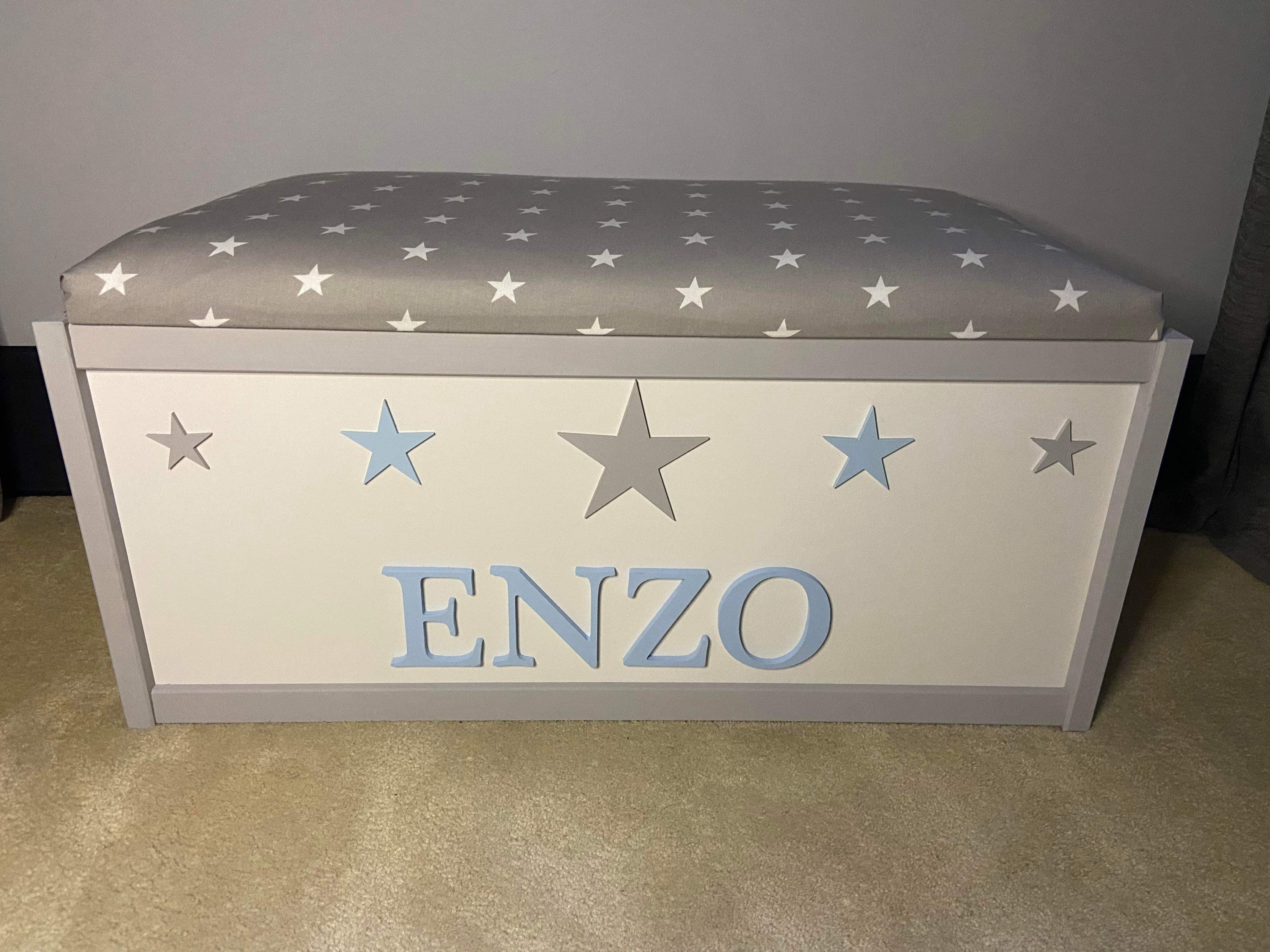 Boys personalised toy box deals