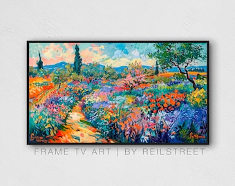 Samsung The Frame Tv Art, Floral Bloom Oil Painting 07, Digital Download, Digital Print