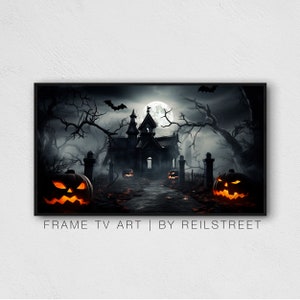 Calabazas espeluznantes de Halloween, Samsung The Frame Tv Art, Descarga digital, Impresión digital