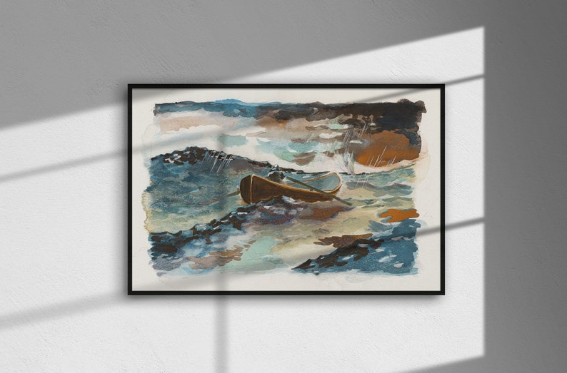 GOOD WILL HUNTING Rowboat Painting Poster, Iconic Movie Print image 2